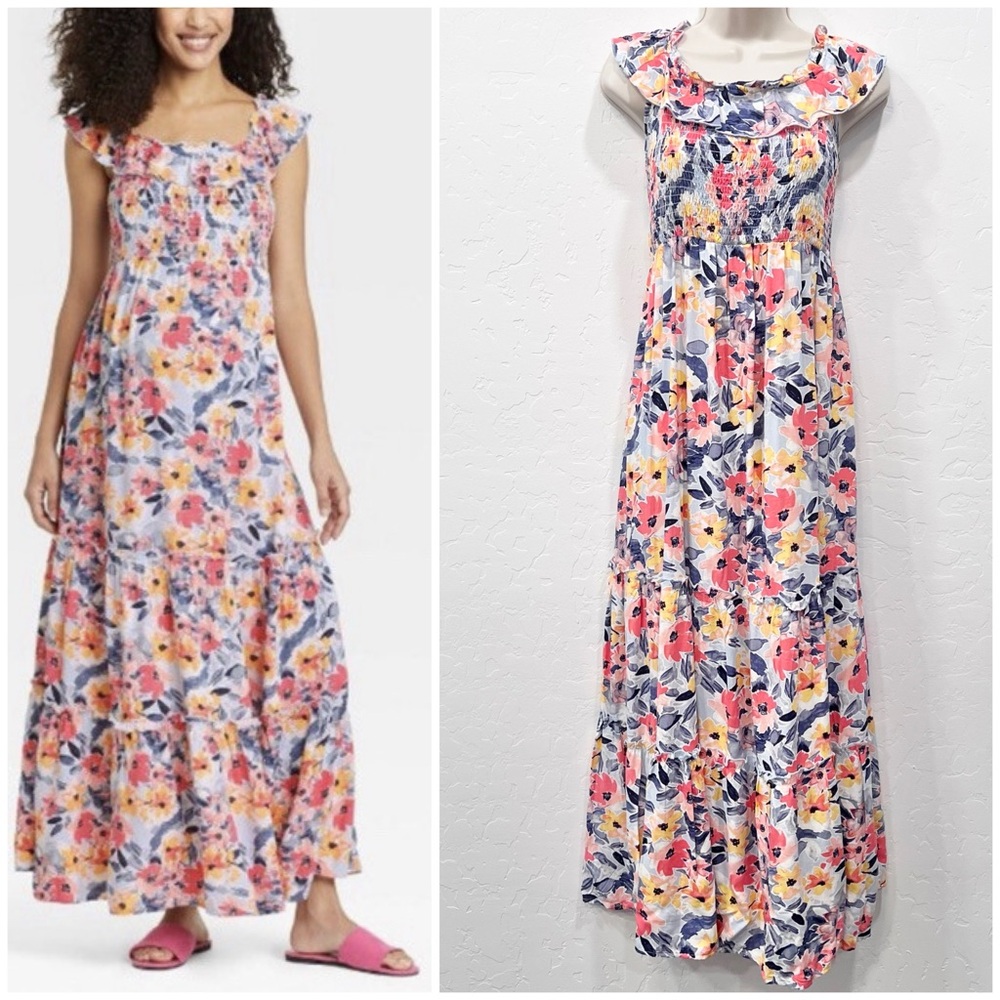 Isabel Maternity Floral Dress